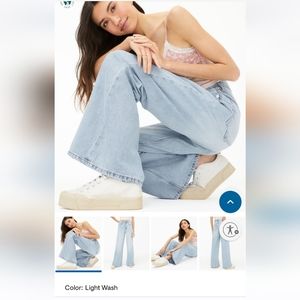 Aeropostale super wide leg jeans NWT